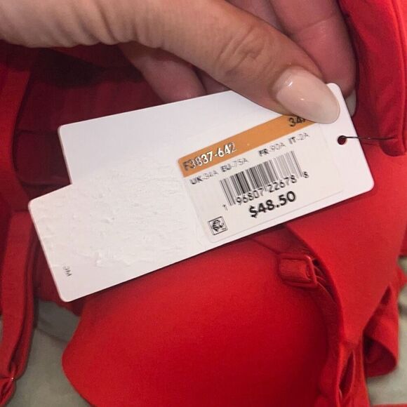 CALVIN KLEIN CK NWT Perfectly Fit Lightly Lined Full Coverage Bra Size 34A - Picture 6 of 6